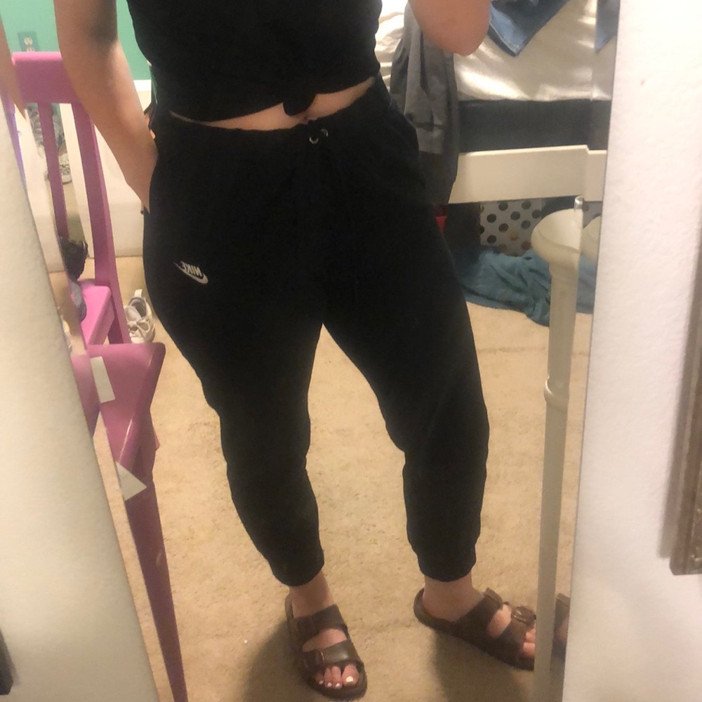 Nike Black Sweatpants With Drawstring Waist